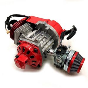 2 stroke 49cc performance engine aluminium pull starter for pocket bike