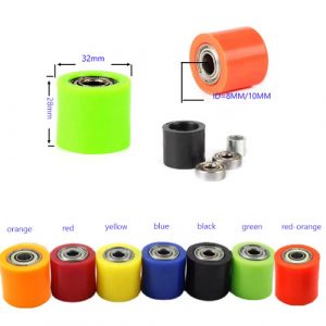 8mm/10mm Metal Plastic Chain Roller Slider tensioner wheel Guide for motorcycle motocross